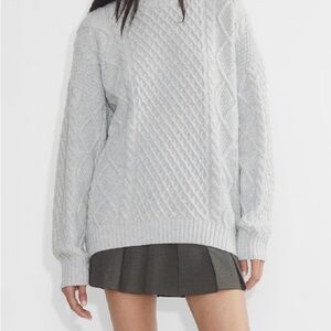 ARITZIA Sunday Best Women's Crewneck Cable Knit Wool Peggy Sweater